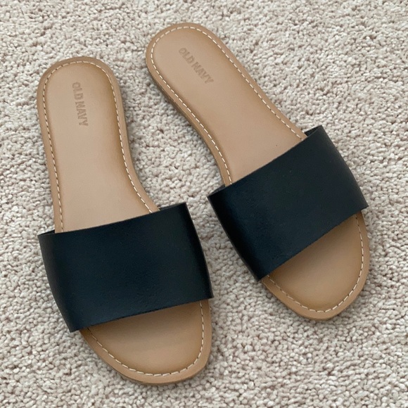 old navy faux leather sandals